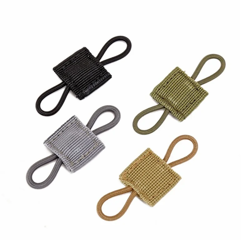 Tactical Molle System Backpack Buckle PTT Fixed Strap Elastic Molle Ribbon for Antenna Stick Pipe hunting vest accessories