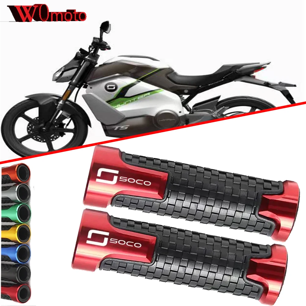 

For SUPER SOCO CPx CUx CU TC 50/MAX/WANDERER TS TSX 1500 2019-2025 7/8 Accessories Motorcycle Handlebar Grip CNC Hand Bar Grips