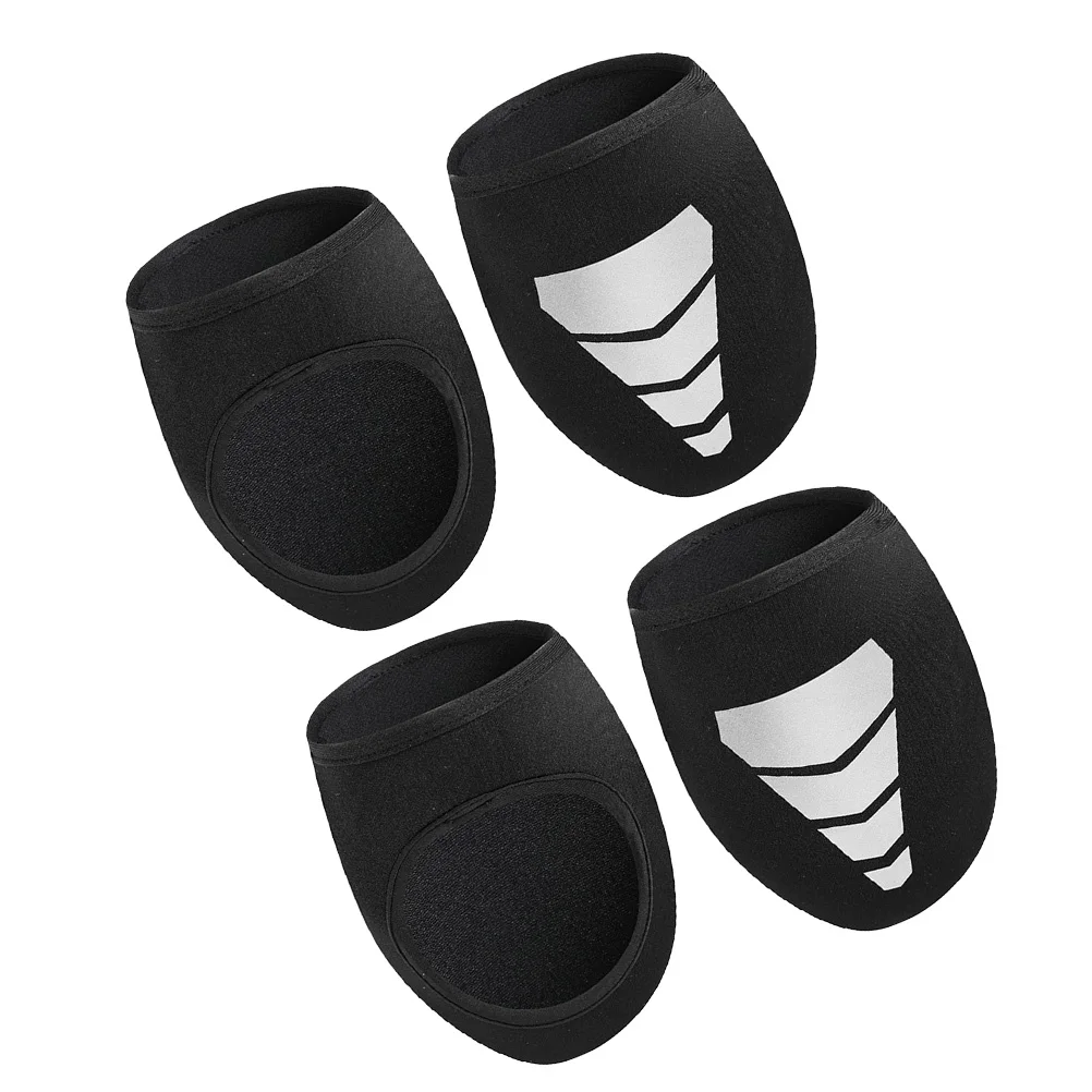 

2 Pairs Cycling Shoe Covers Windproof Rain Biking Waterproof Mountaineering Shoes Neoprene Overshoes Anti-slip Outdoor