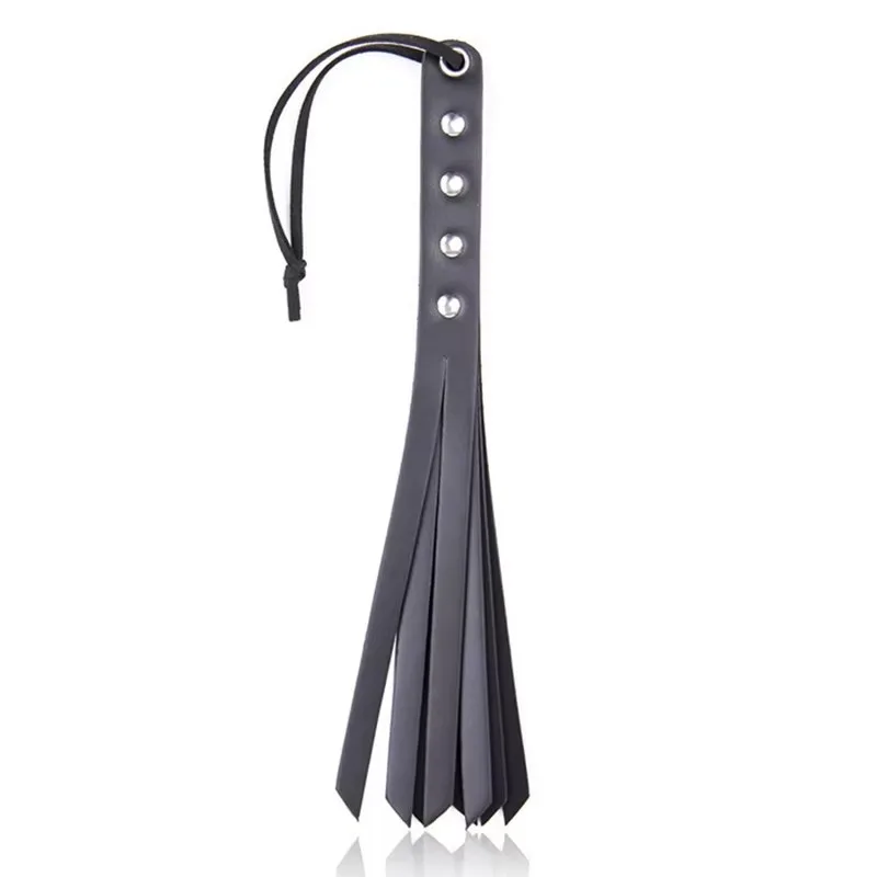

27CM Leather Horse Whip, Horse Training Fan Shape Horse Whips, Real Cowhide Leather Whip