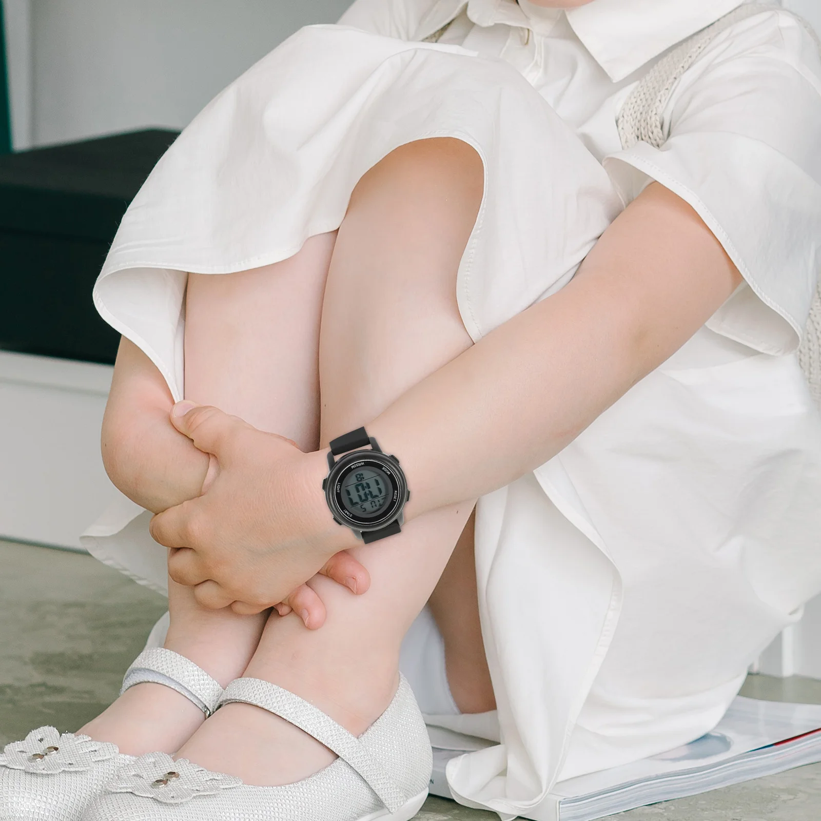 Digital Watch Electronic Watch for Birthday Gift Backlight Easy to Adjust Wristwatch Digital Wristwatch