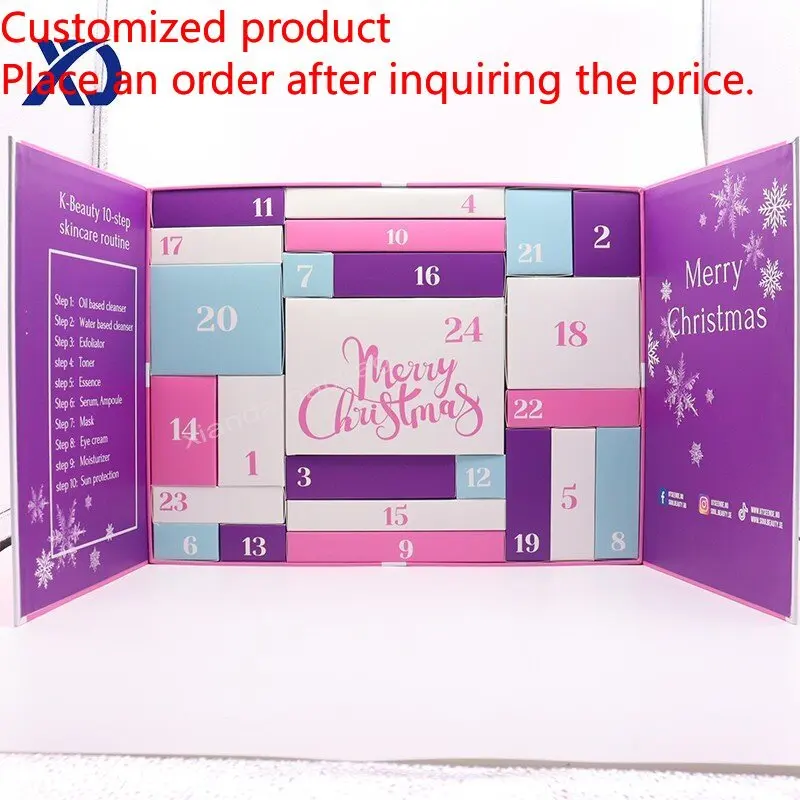 

Customization.New Festive Surprise Christmas Countdown Advent Calendar Box Crystal Ramadan Gifts Christmas Advent Calender Box C