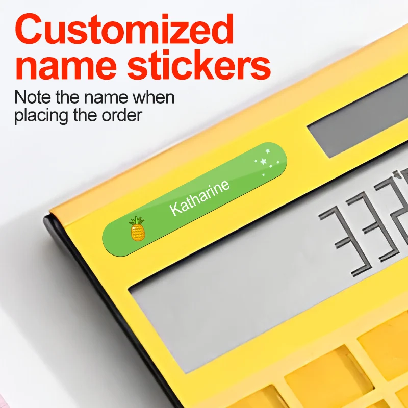 Customized Durable Name Stickers for Water Bottles & Kids Supplies - Waterproof Name Labels Personalized for School Stationery