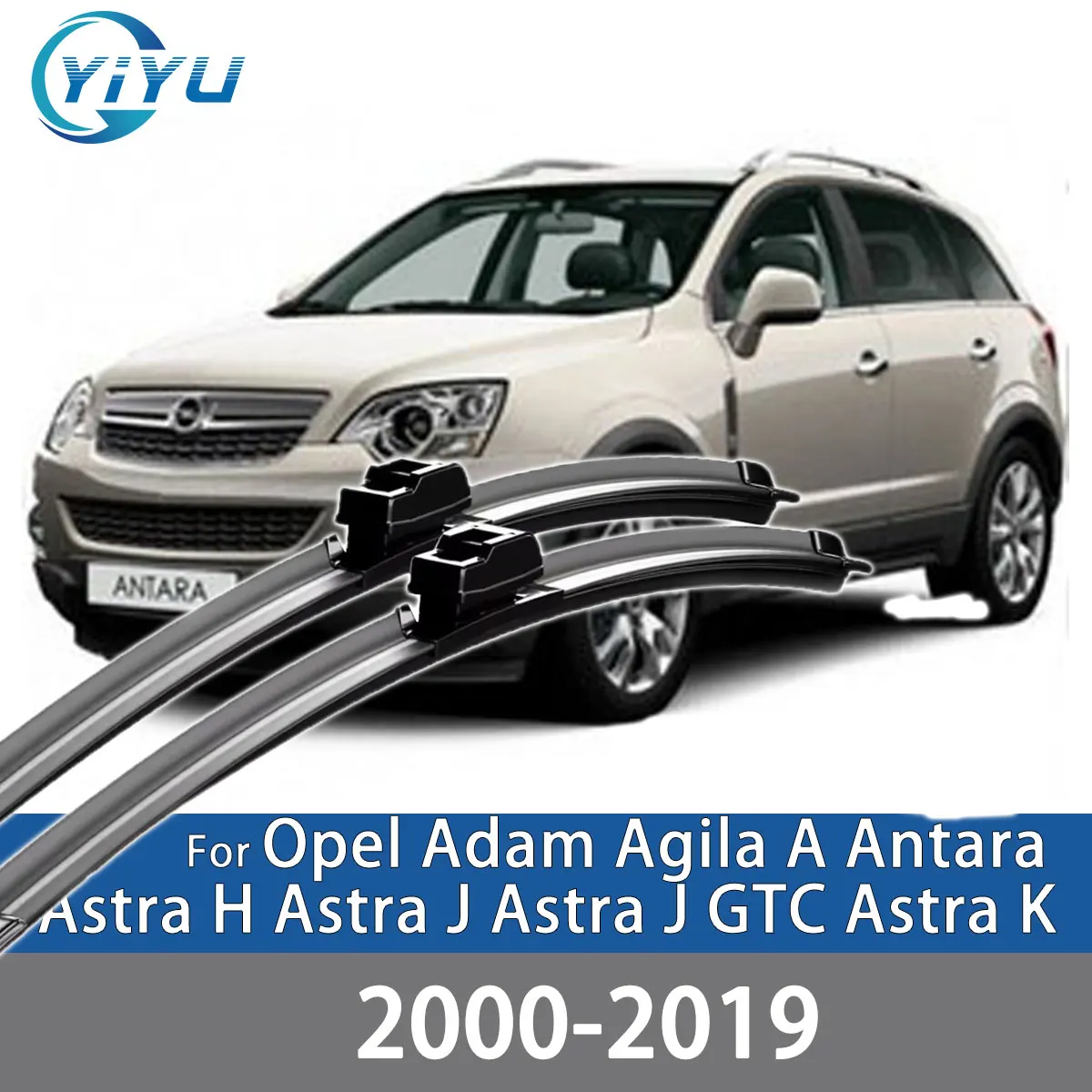 2PCS Auto Front Wischer Klingen Für Opel Adam Agila A Antara Astra H Astra J Astra J GTC Astra K Windschutzscheibe windschutz Zubehör