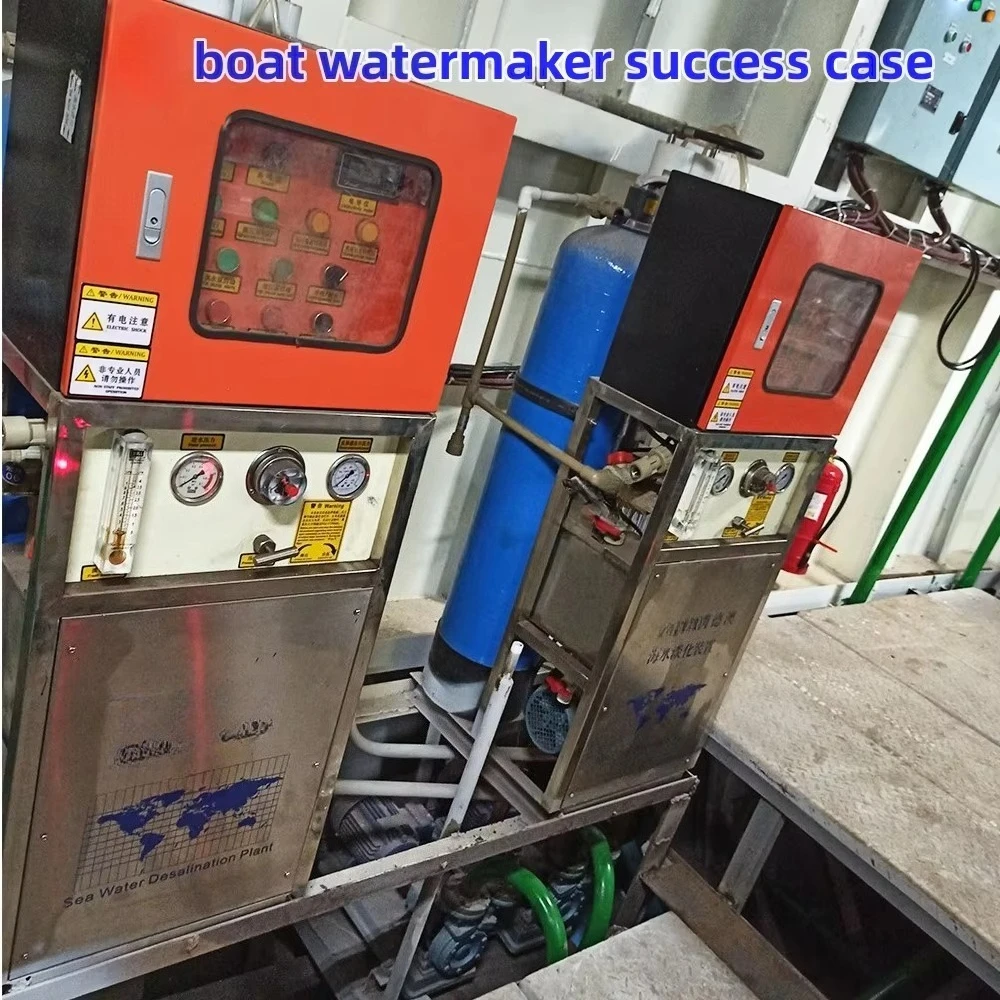 Marine Water Maker for Boat Ship Drilling Platform Island 3TPD 4TPD 125LPH 99.2% Desalination Rate