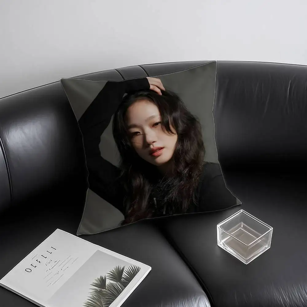 غطاء وسادة K-Kim Go Eun الكوري مضاد للغبار وسحاب غير مرئي لسرير الأريكة #3