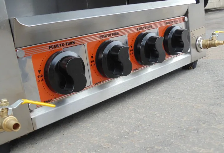 Hot Sale Commercial 4 Burner  Sal Grill Brand New Condition