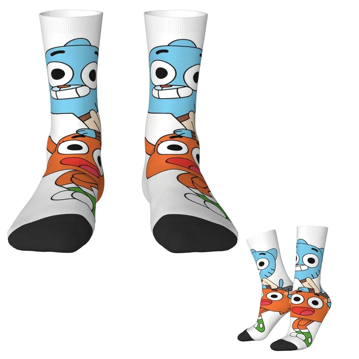 Gumballs Gum Ball Watterson Amazing Cartoon Stockings Retro Socks Spring Anti Sweat Socks Men Outdoor Sports Breathable Socks