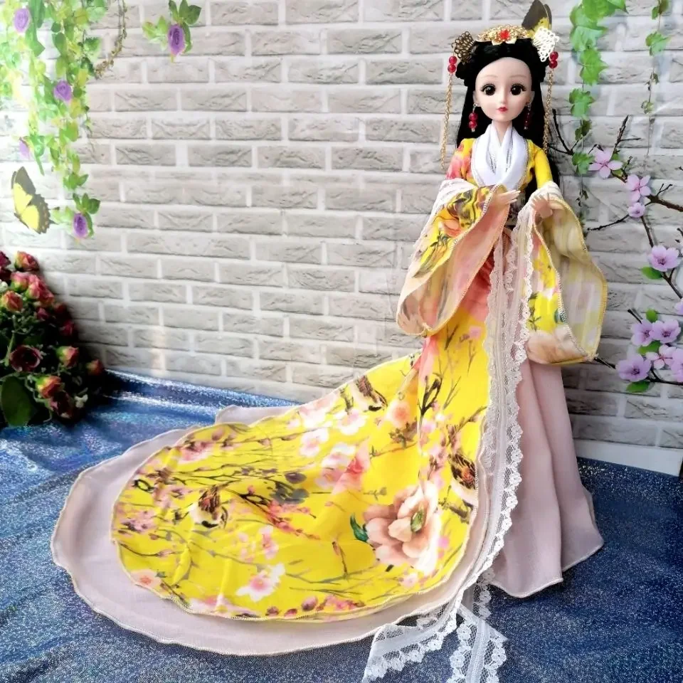 

Fashion 30cm Height Bjd Doll Full Set 1/6 Handmade Chinese Antique Detachable Doll Diy Girl Toys Dress Up Birthday Gift