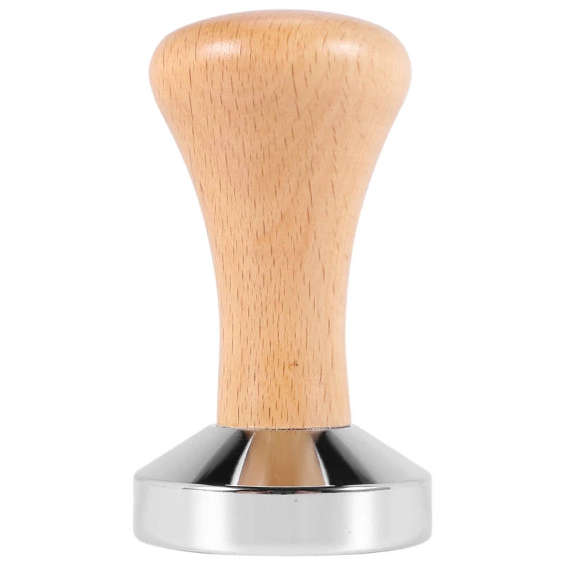 

Coffee Tamper Wooden Handle Barista Espresso Machine Grinder 51Mm For Coffee And Espresso Powder Hammer