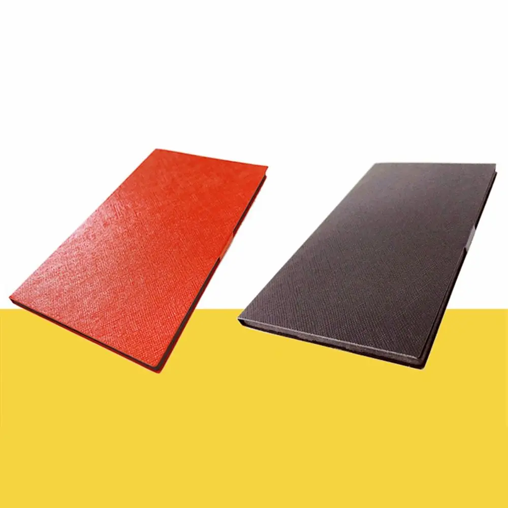 New Paper Gift Card Box Foldable Structure Red or Black Card Packaging Box Rope Handle Gift Card Holder Voucher Gifting