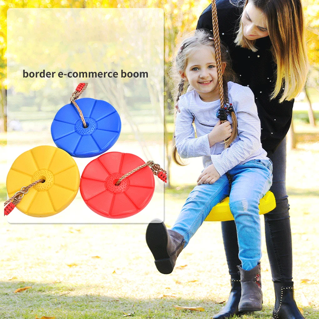 Disc Swing Seat Rope Swings Platforms Outdoor Playing Toy Activities