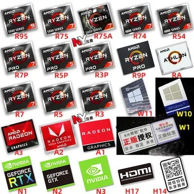 

AMD Ryzen Label Sticker For Laptop PC Tablet Desktop Computer Mobile Digital Camera Personalized DIY Decoration