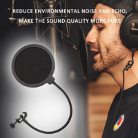 Microphone accessories Metal pop filter universal microphone windshield for studio recording condenser microphone