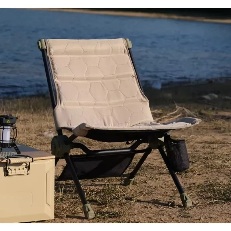 STLF Aluminum alloy folding chair portable outdoor lazy chair suitable for camping garden courtyard leisure use