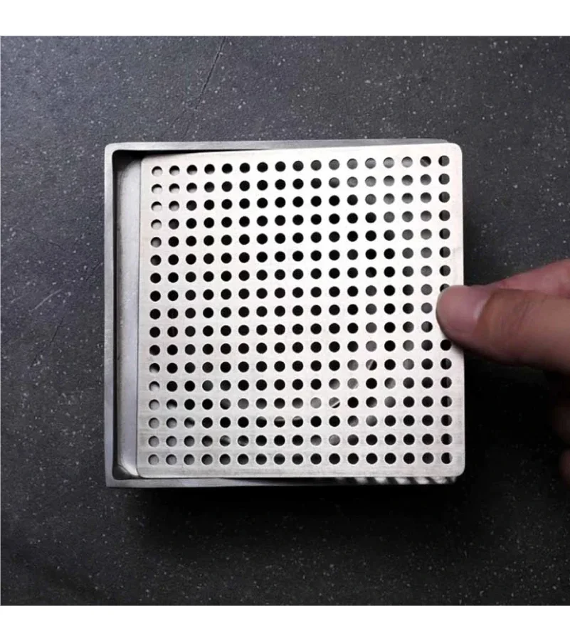 Stainless Steel Floor Drains Net Cover Square Drain Hole Shower Hair Catcher Filter Stopper Kitchen Bathroom Hardware Parts image 4