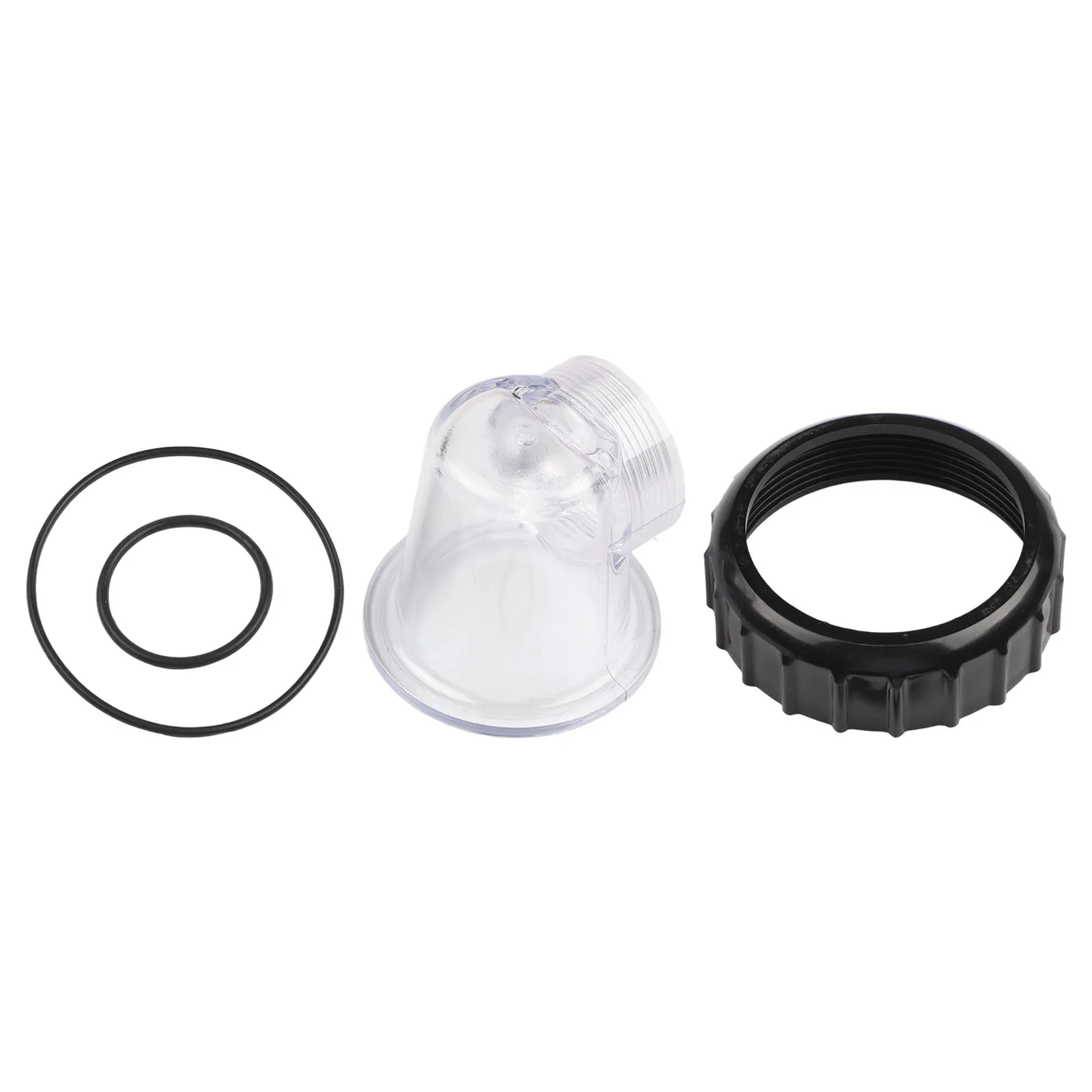 Complete 4 Piece Set for SPS 50 Circulator Pump Transparent Pre Filter Lid with O Ring Seals for Reliable Operation