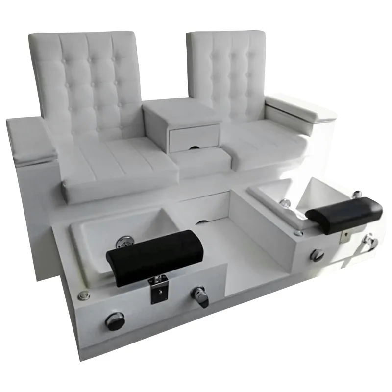 One Stop Beauty And Nail Salon, Two Person Electric Whirlpool, No Tube Foot Spa Massage, Nail And Foot Repair Chair