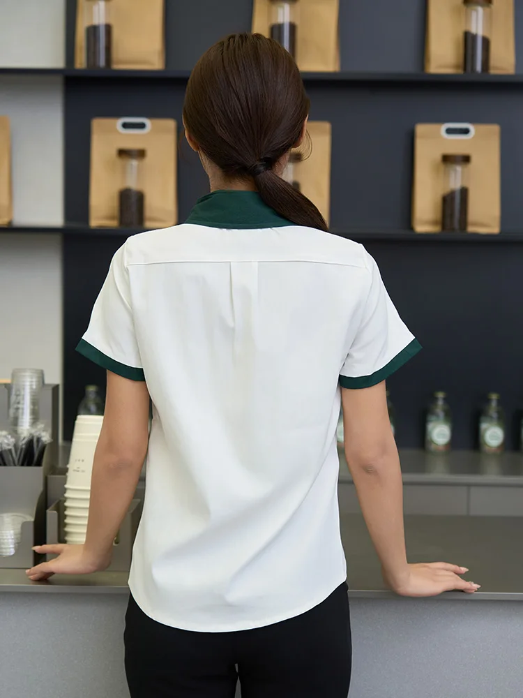 زي قميص النادل الكلاسيكي ، قميص متين ، ملابس كلاسيكية ، معطف صيفي ، مثالي للمطاعم ، وزرة فندق راقي ، قمم فردية