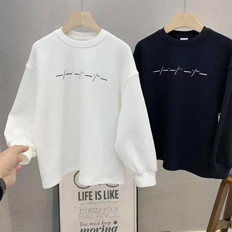 

New 2025 Autumn Teenage Boys Long Sleeve Shirts Clothing Kids Crewneck Sweatshirts Boy Fashion Hoodies & Sweatshirts Size 10-12