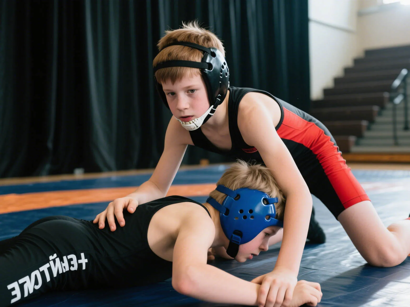 Wrestling-Kopfschutz mit Kinnpolster, Ohrenschutz, sechs Löchern, mehrfarbig (Erwachsene & Jugendliche) – Detail 29