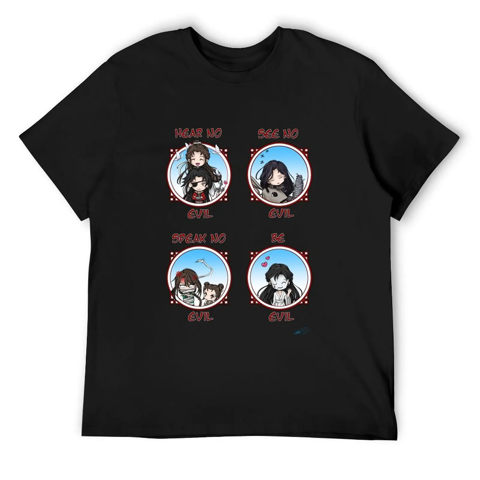 

TGCF Hear No Evil See No Evil Speak No Evil Be Chibis T-Shirt quick-drying summer shirt customizeds mens graphic t-shirts funny