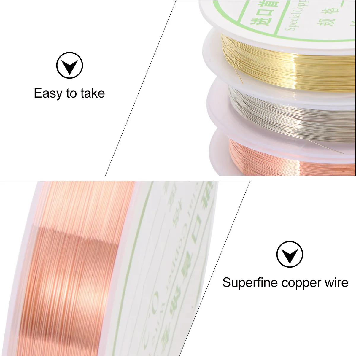 3 Rolls Bendable Nail Art Line Tapes – Copper, Gold, Rose Gold for DIY Manicure & Nail Design