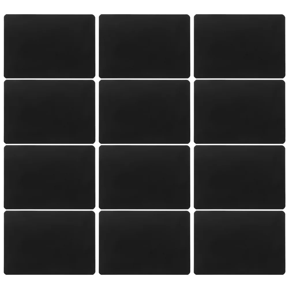 

12Pcs Writing Price Tag A7 Size ABS Material Mini Chalkboard Display Stand for Price Sign Display Tag Mini Chalkboard