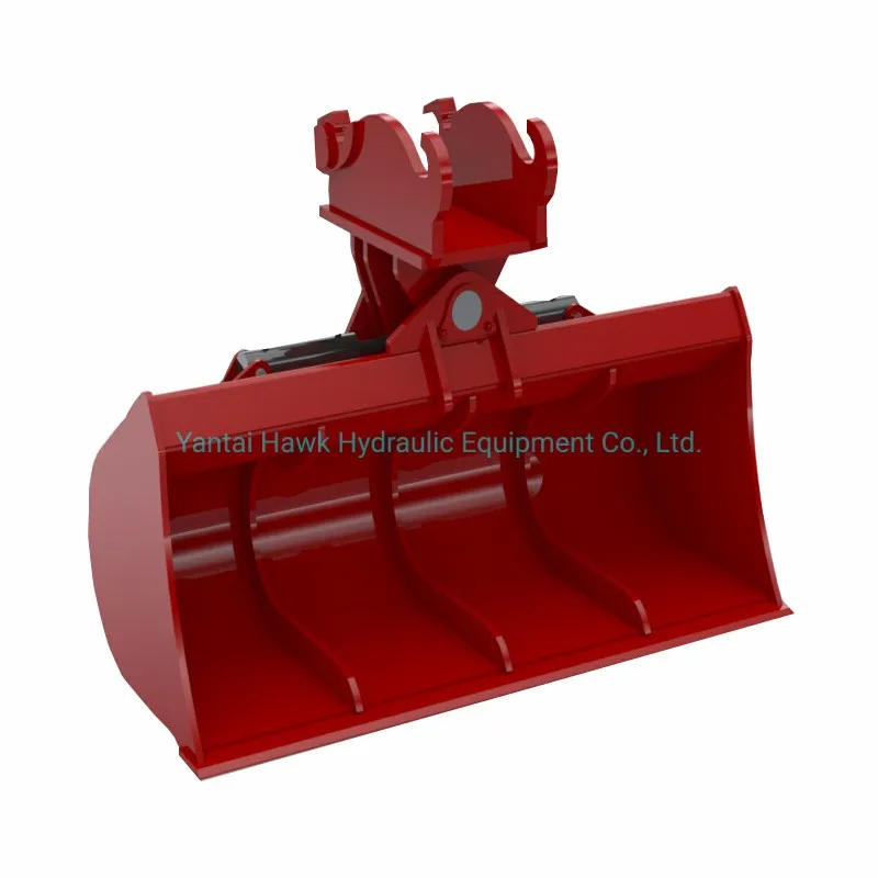 45 Degree Rotation Hydraulic Tilt Bucket for Mini Excavator