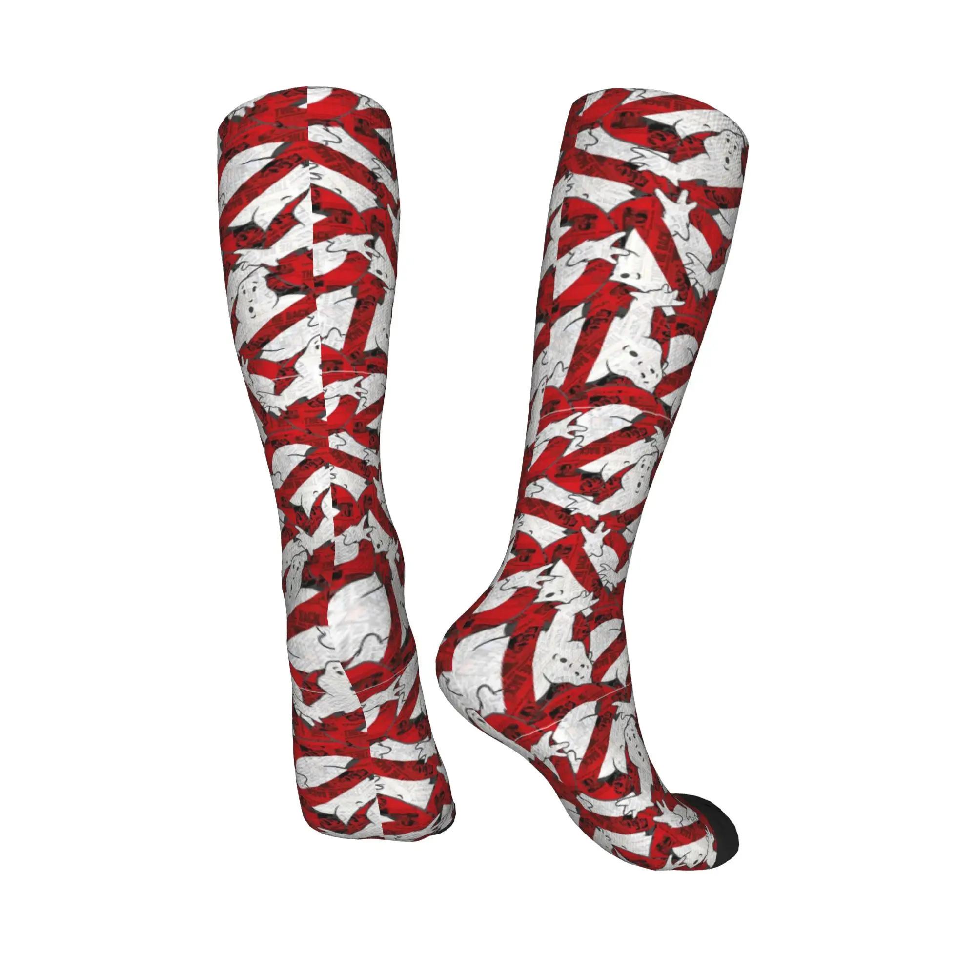 All Seasons Crew Stockings The GhostBusters logo pattern Socks Hip Hop Long Socks Accessories for Men Women Birthday Present