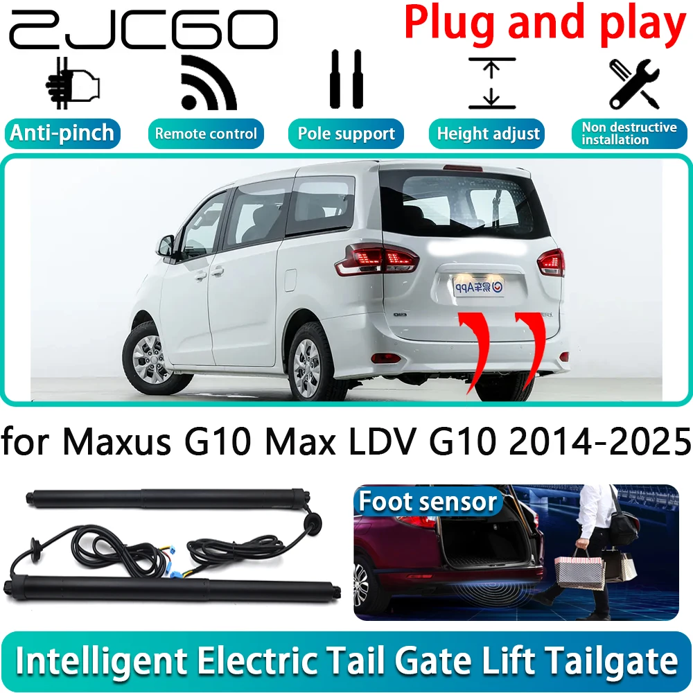

ZJCGO for Maxus G10 Max LDV G10 2014-2025 Electric Powered Tailgate Power Liftgate Automatic Tailgate System With Foot Sensor