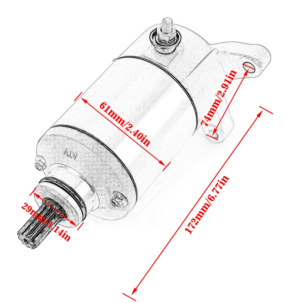 Starter Motor For Cagiva Raptor 650 For Suzuki SV400 SV650 ABS SFV650 Gladius VZ800 Marauder DL650 V-Strom / SV 400 SFV DL 650