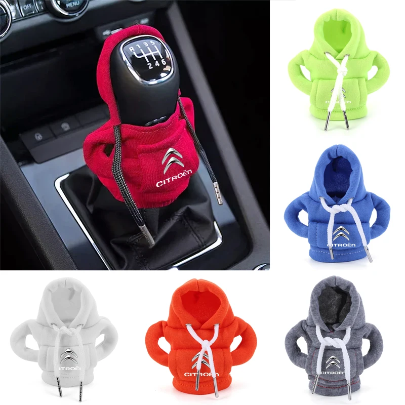 Universal Hoodie Car Gear Shift Cover Car Interior Accessories For Citroen C1 C2 C3 C4 C5 C6 C8 C4L DS3 DS4 DS5 LS DS6 Picasso