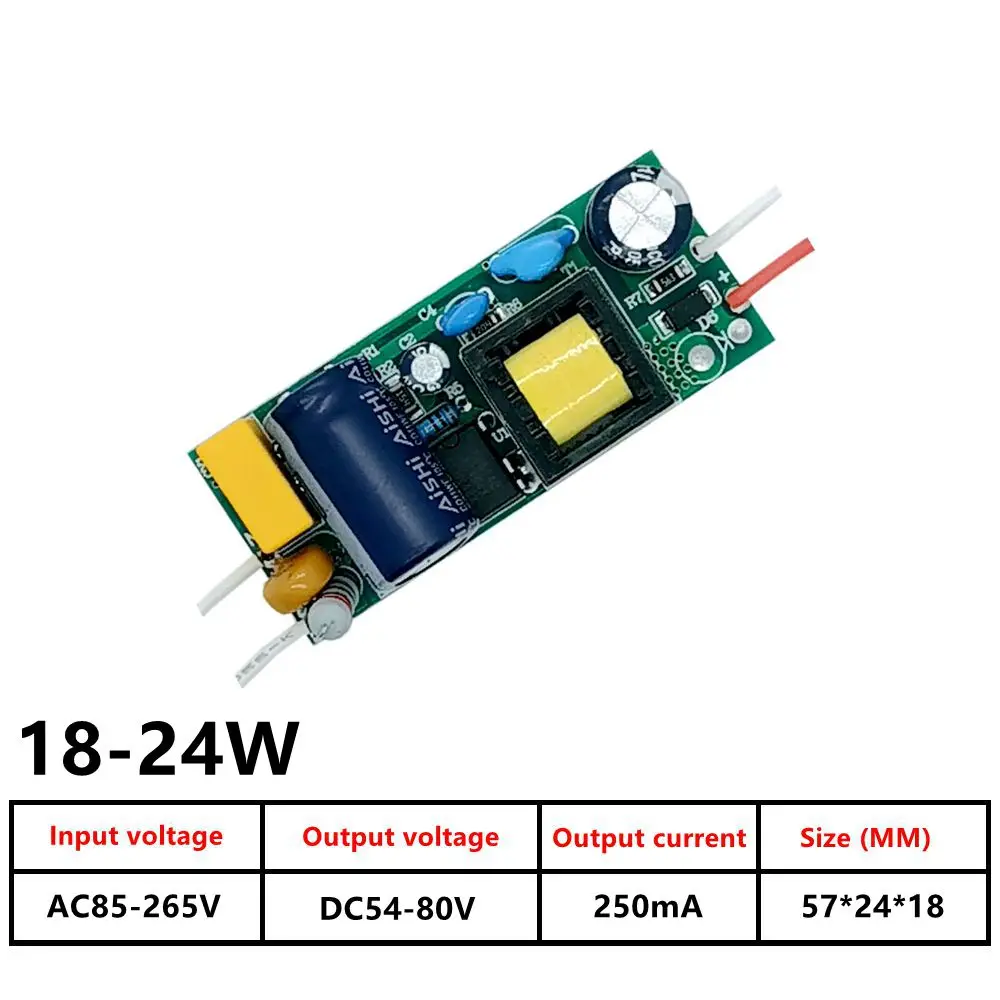 LED driver power supply 1-36W, isolation transformer without flicker, wide voltage 85-265V, built-in power supply