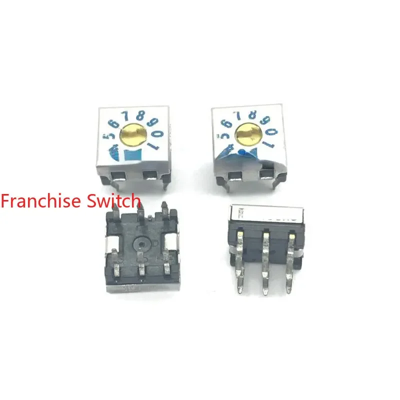 

10PCS Digital Code Switch Encoder 0-9 Digit 3*3 Pin Vertical Positive