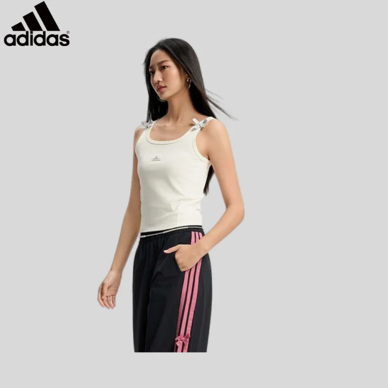 

Tank Top Training Vest Sport VestAdidas Daily Workout Tee Elastic Cuffs Comprehensive Body Training Sports T-shirtKS0043