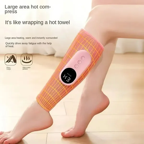 

Leg Massager with Heat & Air Compression, 3 Modes, 3 Intensities for Circulation, Swelling, and Leg Pain Relief