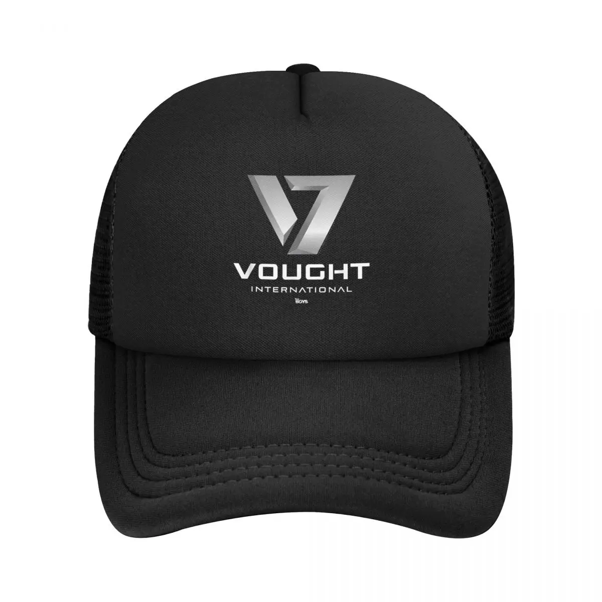 Men Women The Boys Vought International Logo Trucker Caps Mesh Baseball Cap Snapback Caps Dad Hat Sun Hats Adjustable Golf Hats