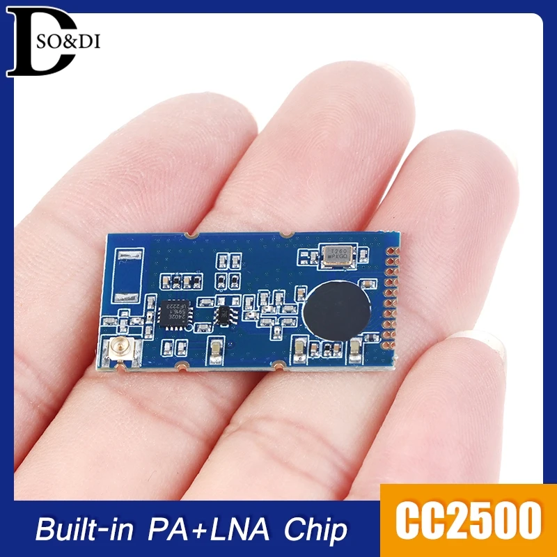 

CC2500 Wireless Data Transmission Module Built-in PA+LNA Chip Wireless Remote Control Module 2.4G Wireless Transceiver Module