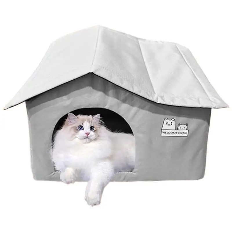 

Cat House Indoor Cooling Pet Rest Cave Foldable Cat And Dog House Indoor Outdoor Pet Cave Ventilate & Cooling For Hot Cold