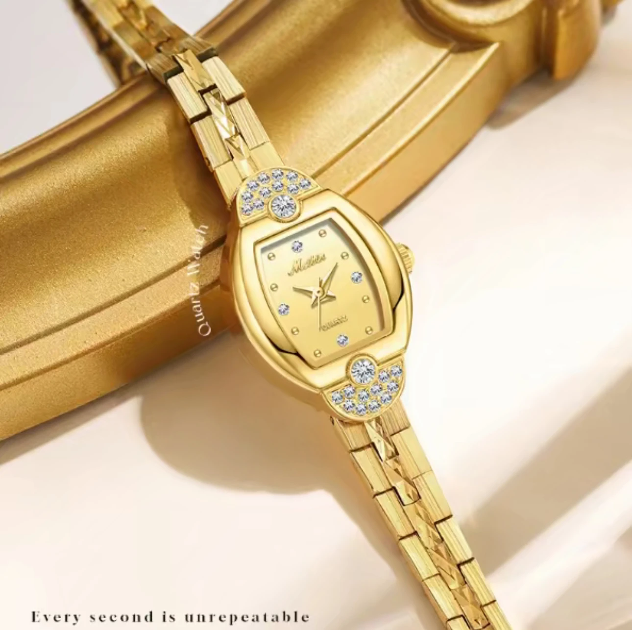 نفس النمط الجديد مشبك سوار ساعة مزاجه المألوف ساعة نسائية السيدات ساعة كوارتز هدية لصديقتك #2