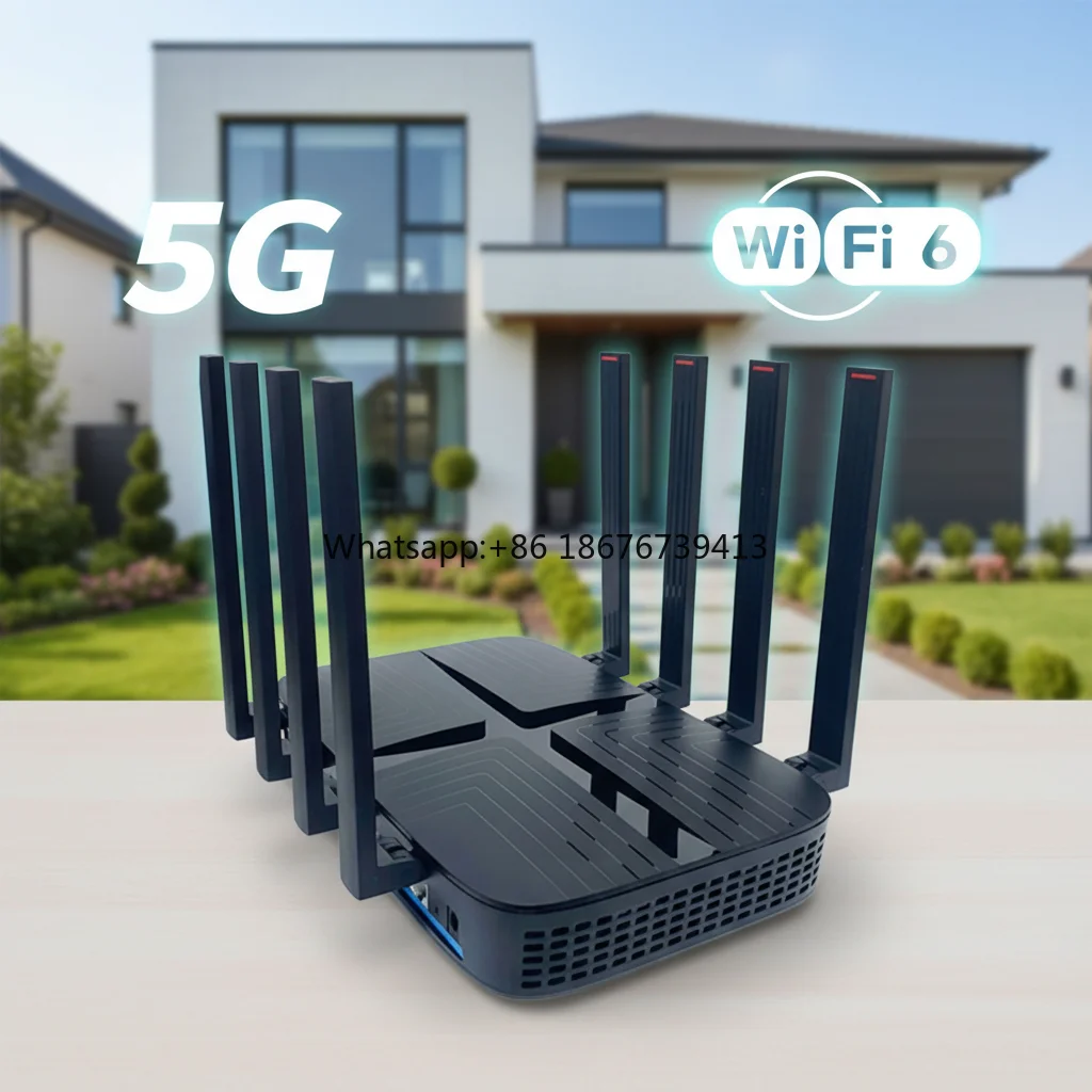 Enterprise Wifi 6 Modem 5G Sim Card 802.11AX Routers 1000M RJ45 ESIM 4G LTE Wi-Fi Openwrt Wireless Router
