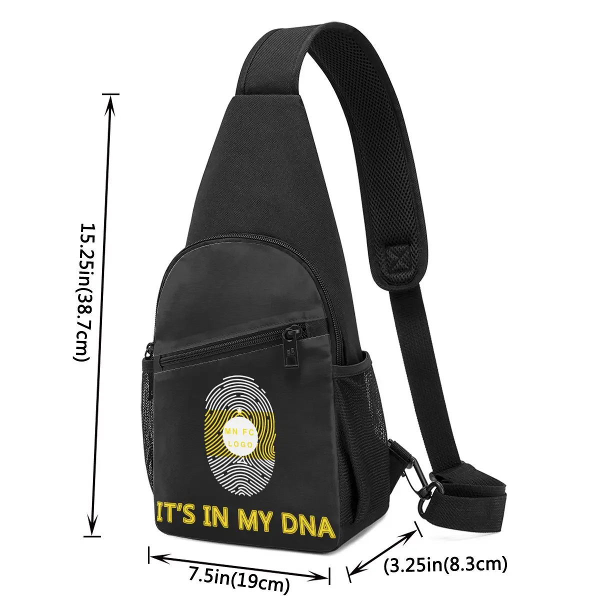 Maccabi نتانيا FC النساء والرجال Crossbody الرافعة حقيبة الكتف الرافعة الصدر حقيبة السفر المشي لمسافات طويلة Daypack