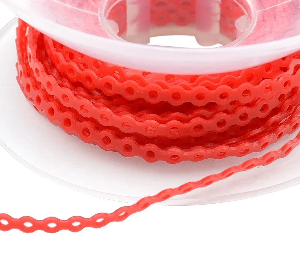 Zahnärztliche kieferorthopädische elastische Power Chain Ultra Powerchains Gummibänder lang/kurz/kontinuierlich 15 Fuß 4,5 m Zahnarzt-Ortho-Materialien – Detail 11