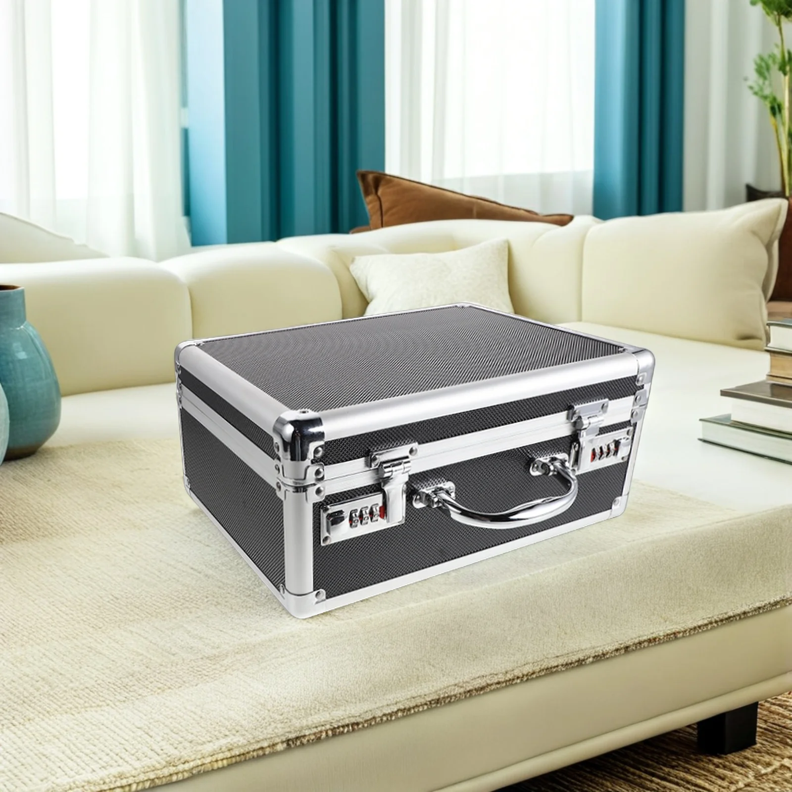 

Durable Aluminium Alloy Toolbox Portable Handle DIY Projects Household Repairs Professional Use Mini Tool Box Storage Tool Box