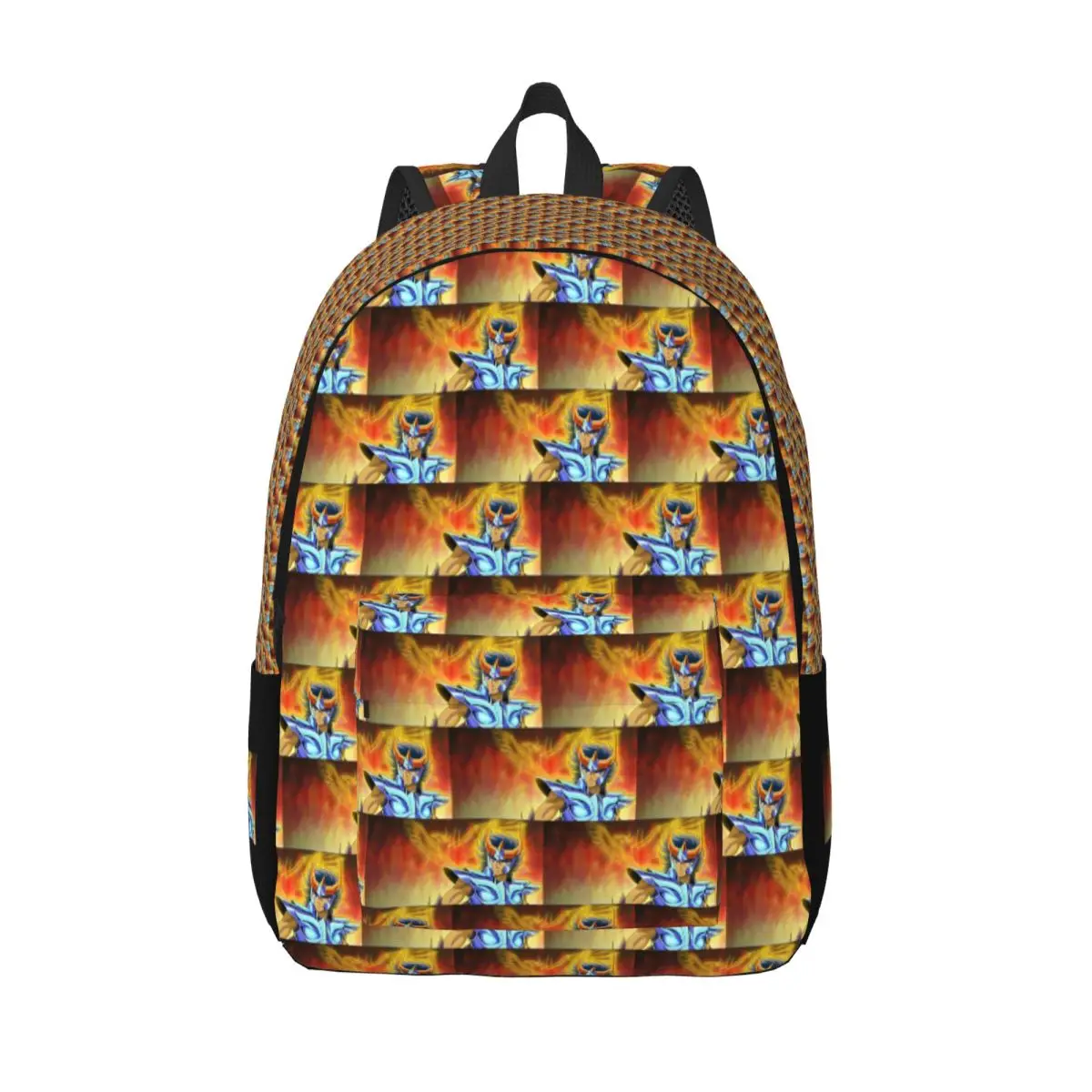 Saint Seiya Knights Of The Zodiac Ikki Phoenix Student Backpack School Bag Hiking Travel Daypack for Bookbag Shoulder Bags