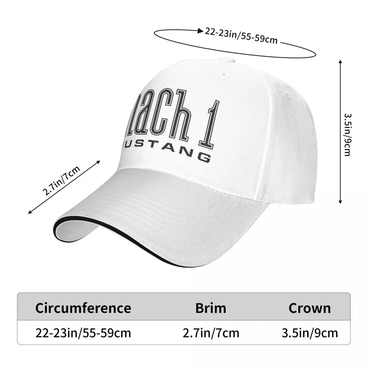 mustang mach 1 Baseball Cap luxury man hat custom cap gentleman hat Male cap Women\'s