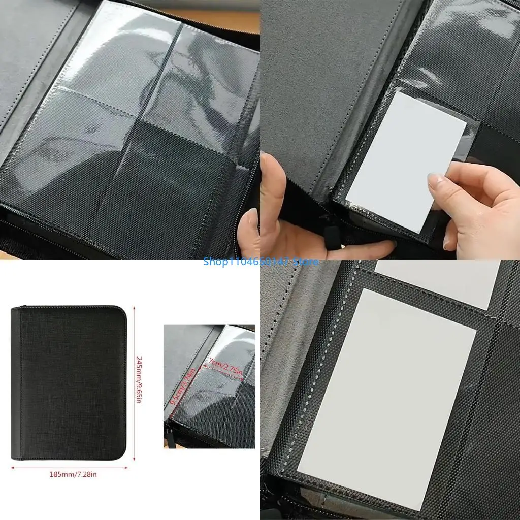 

Card Binder Album with 20 Pages Game Card Sleeve Storage Folder for Each Booklet