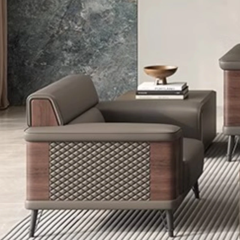High Pu Leather Office Sofas Coffee Combination Company Office Sofas Meeting President Office Furniture Gado Mai Matasai XYOS