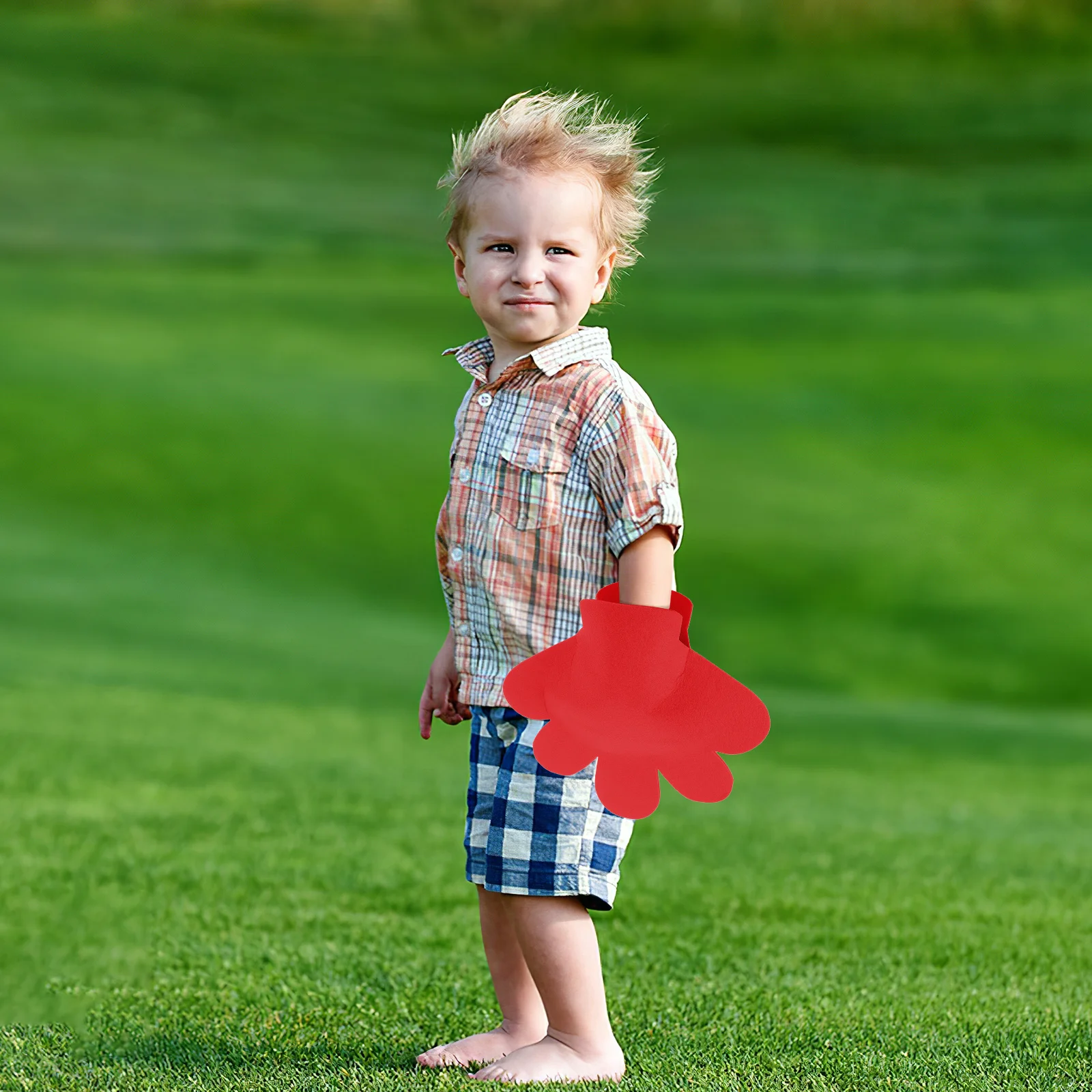 

2 шт., перчатки с пятью пальцами, детские помпоны для черлидинга, ручные красочные цветы для танцевального выступления, украшения для спортивного дня и вечеринки